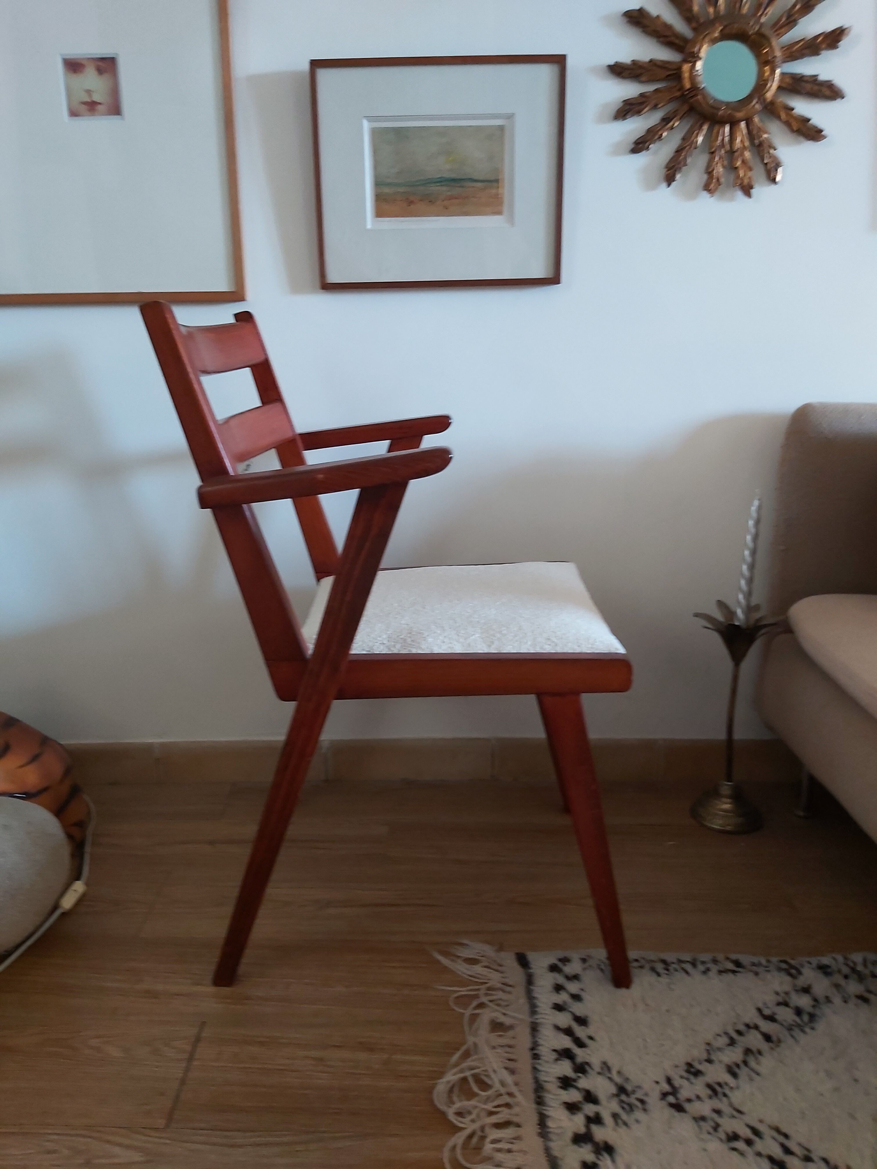 Vintage teak armchair