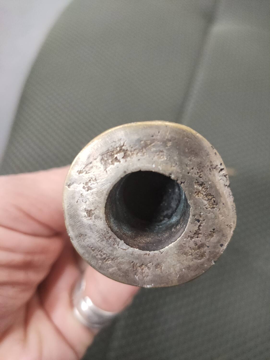 Ethiopian bronze processional cross 19th