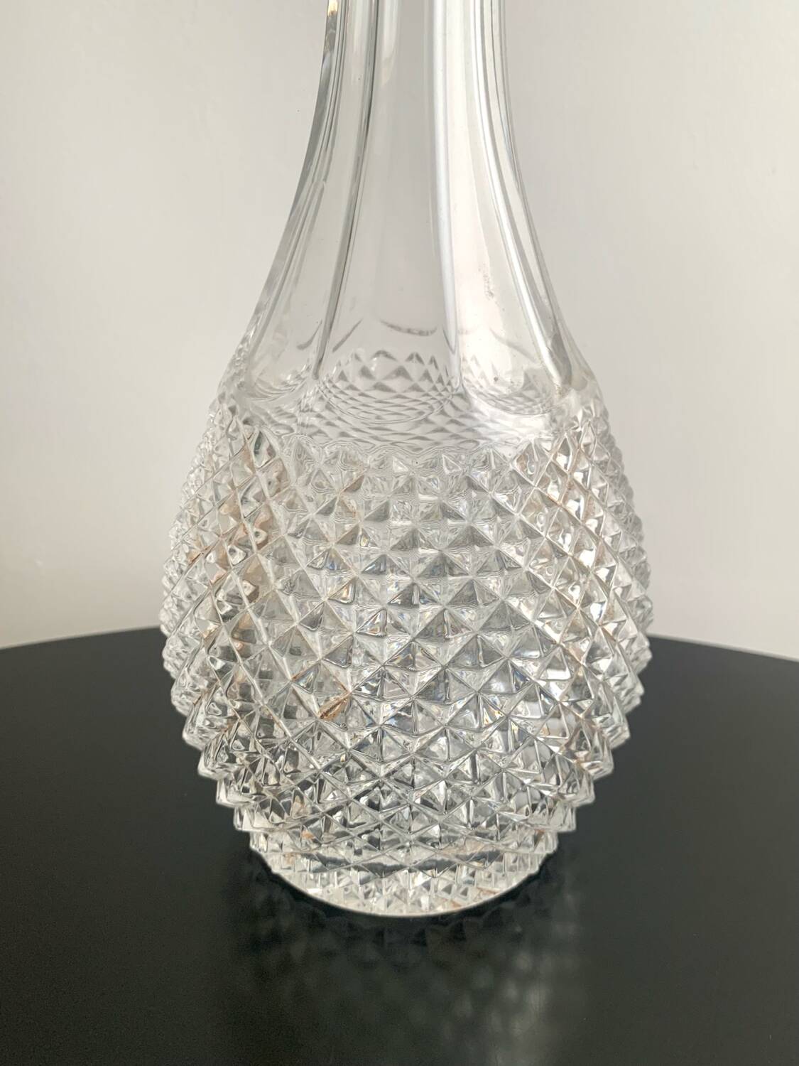 Carafe en cristal vintage
