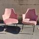 Fauteuils roses, années 1950, ensemble de 2