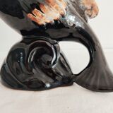 Set of a fish vase and an Alpho squirrel vase