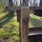 Wooden workshop workbench