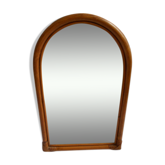 Miroir en rotin, H55 x L35