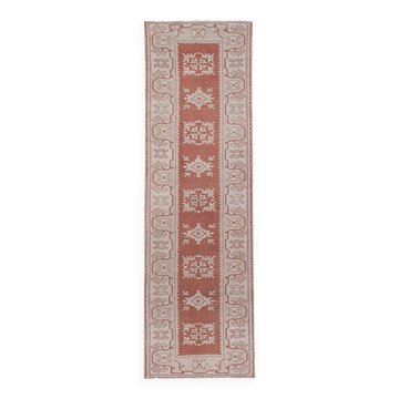 Tapis de couloir turc vintage 90x293 cm