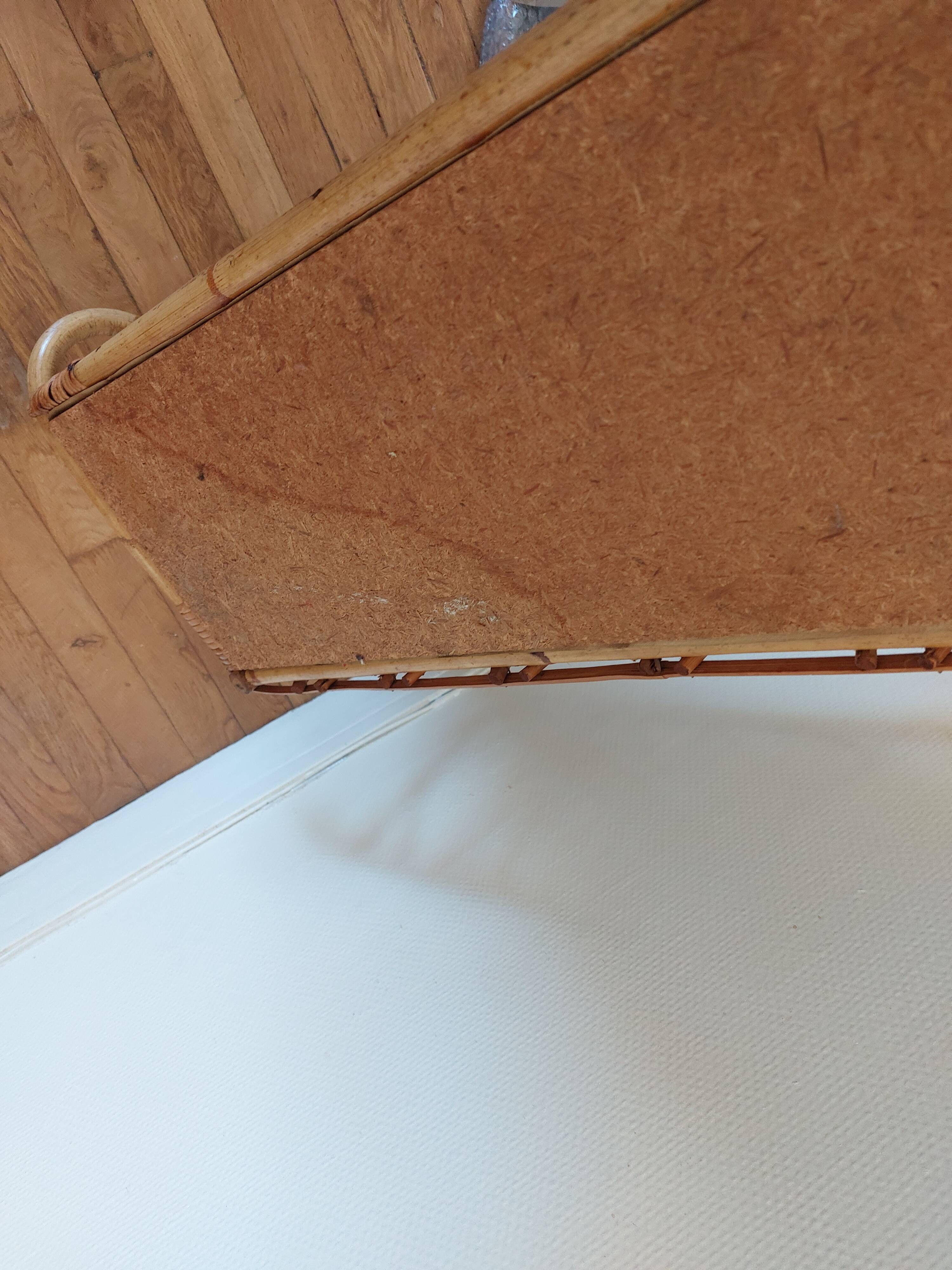 Vintage rattan shelf