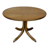Oval teak coffee table