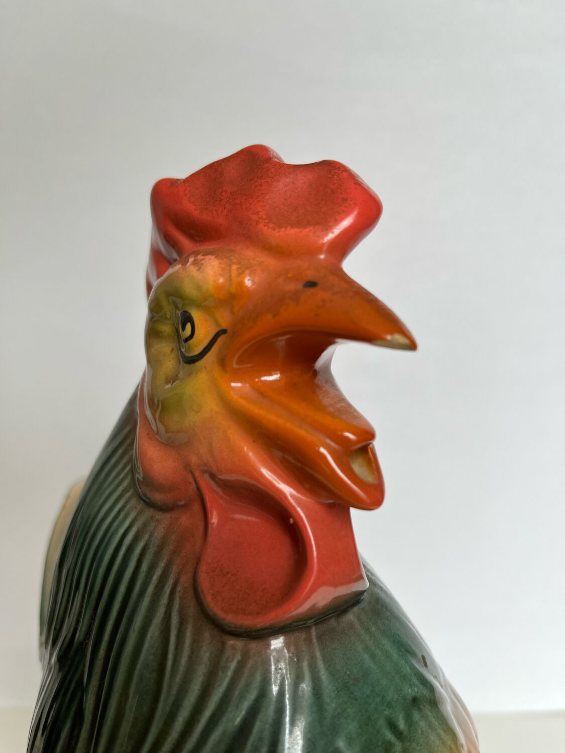 Ceramic rooster pitcher