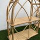 Pair of rattan and bamboo shelves or wall-bookcases, 1970