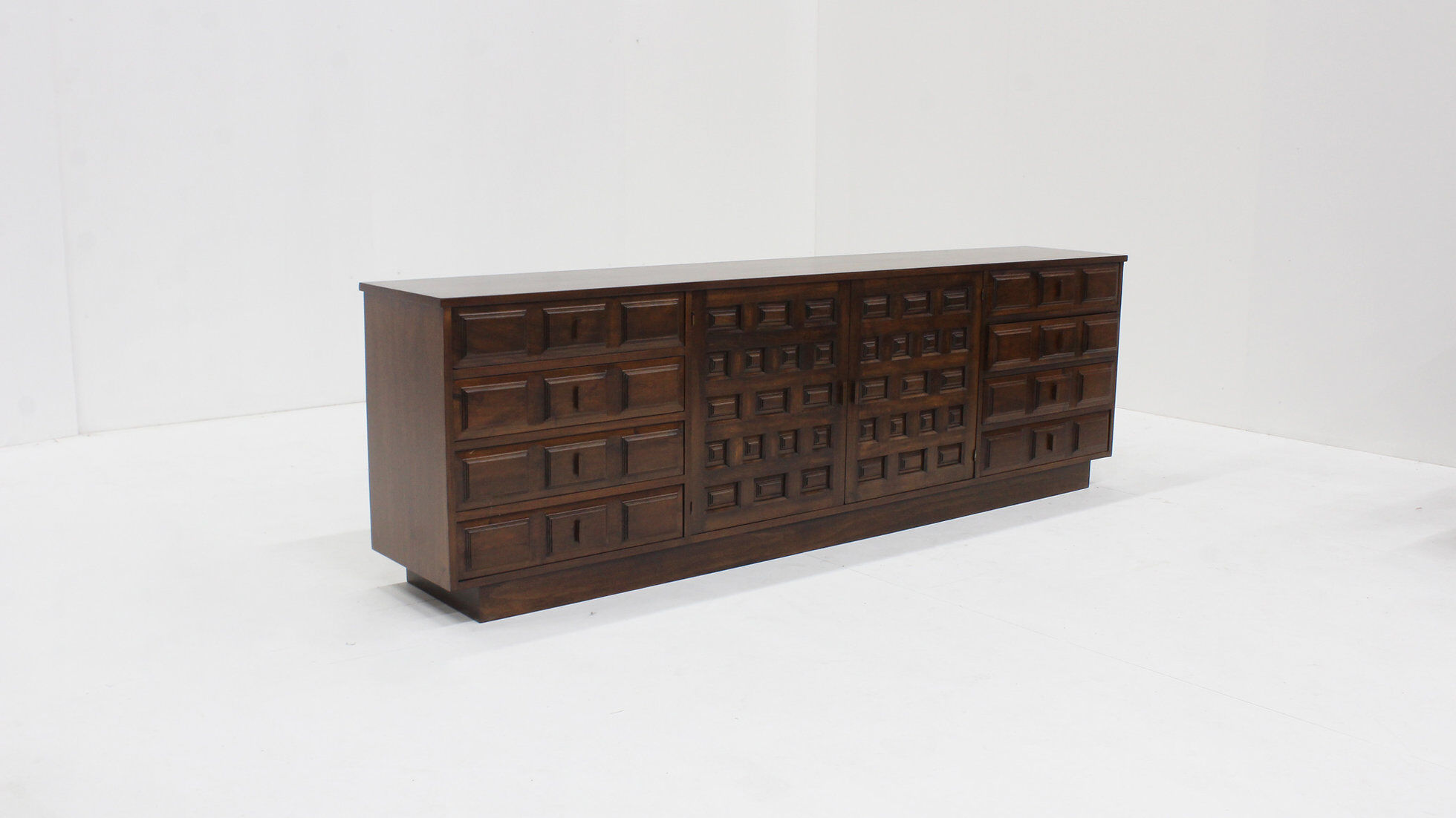 Spanish brutalist sideboard credenza