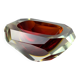 Red and yellow Sommerso ashtray by Seguso, Murano, Italy, 1970s