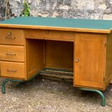 1950s schoolmaster's desk in solid oak