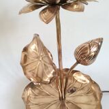 Hollywood Regency-style "lotus flower" lamp foot