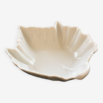 Vide poche feuille en porcelaine