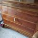 Walnut Louis Philippe writing chest of drawers