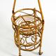 Italian Mid Century bar and serving trolley made of bamboo with wheels