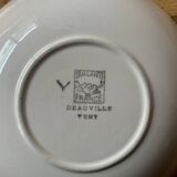 Set of 6 Salins soup plates - Deauville series - 1960
