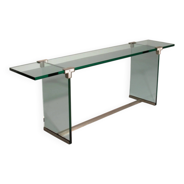 Table d'appoint Modèle T30 par Peter Ghyczy - design des années 1970 (2 mètres de long)