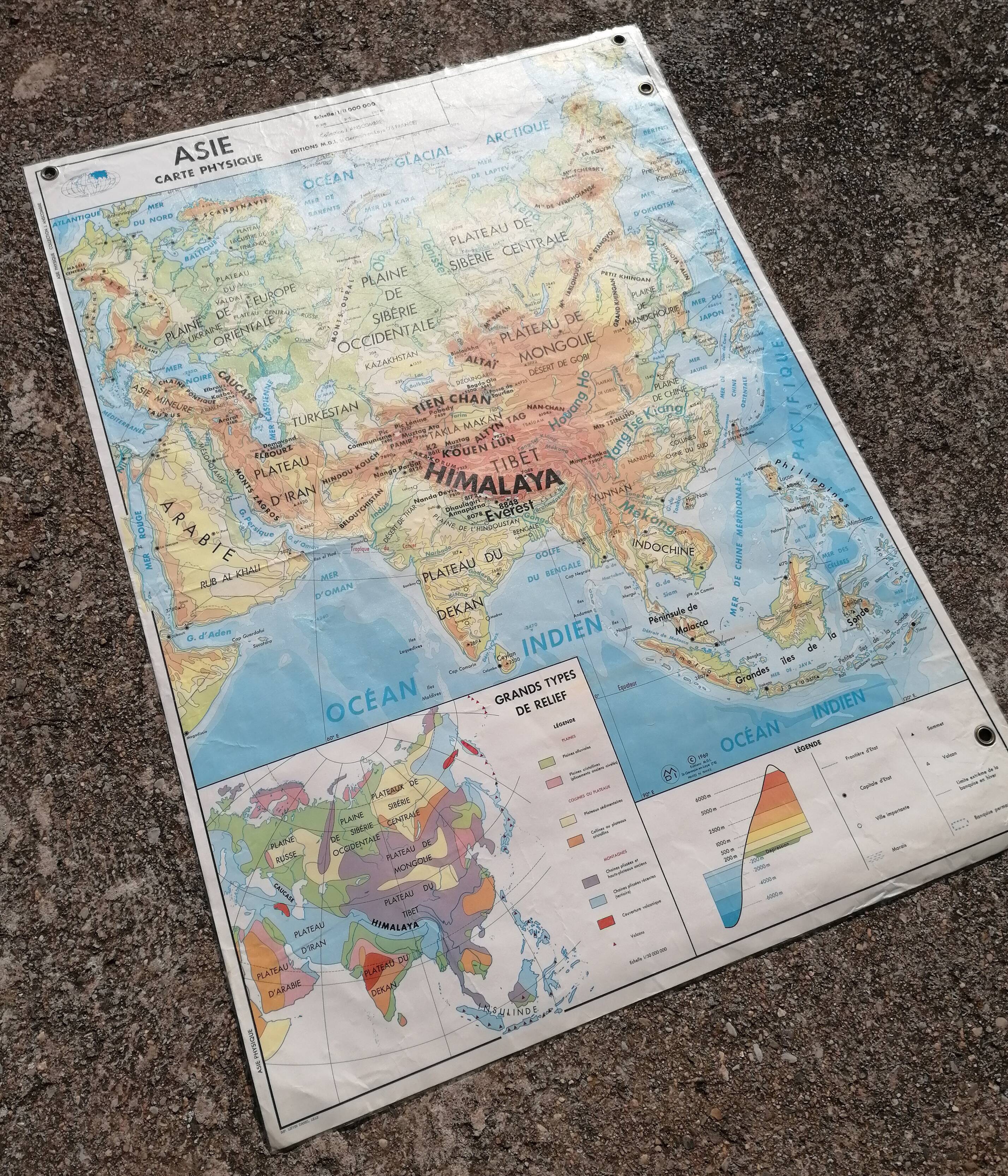 Old vintage Asia Agricultural and Physical MDI card