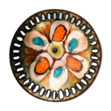 Enamelled metal cut Laurana Rame d'Arte, Italy 60s