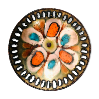 Enamelled metal cut Laurana Rame d'Arte, Italy 60s