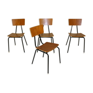 set de 4 chaises en teck