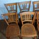 Ensemble de 10 chaises bistrot années 1950-60 vintage Luterma