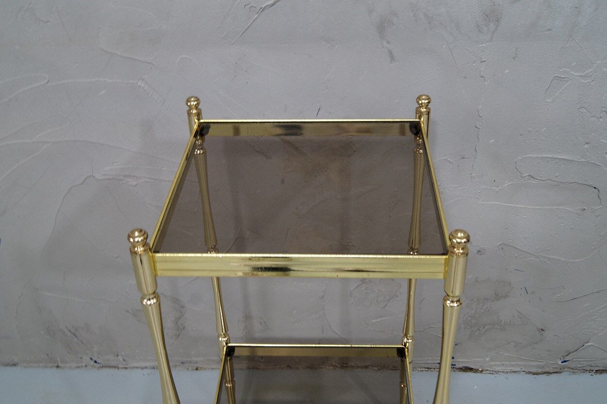 Hollywood Regency Italian brass etagere, 1970s