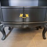 Tosconova black lacquered bookcase