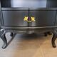 Tosconova black lacquered bookcase