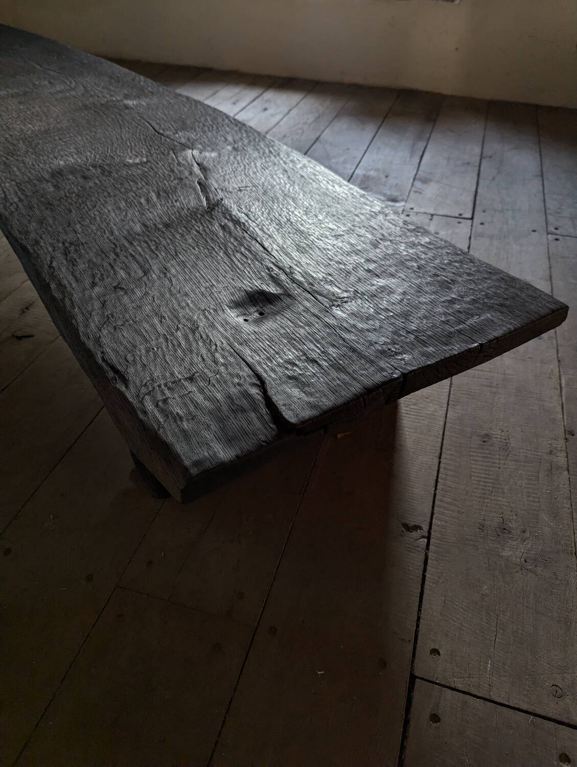 Burnt oak coffee table