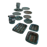 Robert Picault Vallauris France set of 12 Mid Century ceramics