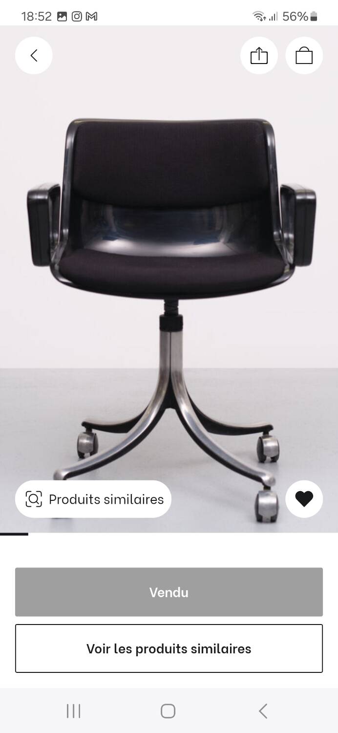 Modus office chair Osvaldo Borsani