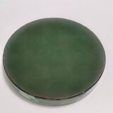 Cendrier en verre dépoli vert Nil par Max Ingrand pour Fontana Arte, Italie