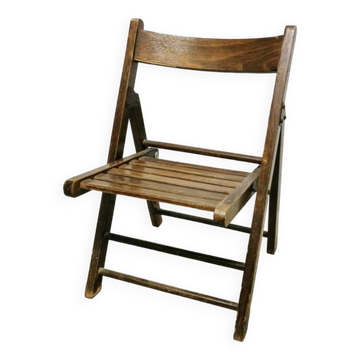 Folding wooden children's chair