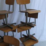 Lot of 10 kindergarten chairs - industrial style