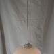 White opaline suspension and aged brass rim