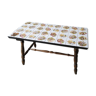Coffee table with ceramic tiles