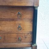 Empire period walnut commode