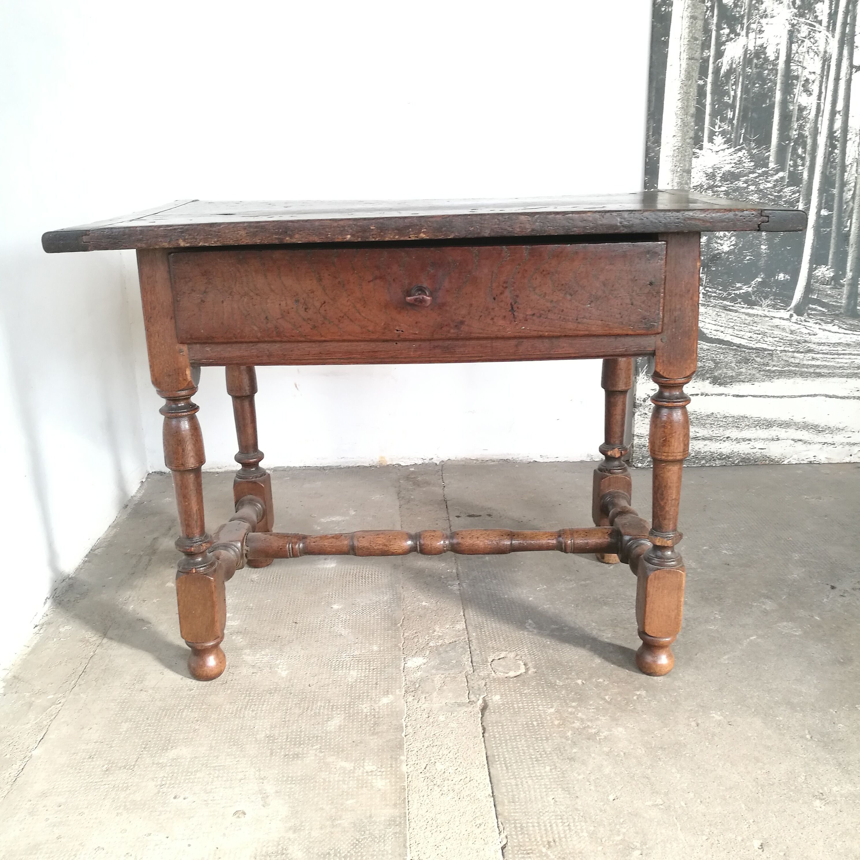 18th century oak farm table