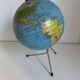 Globe vintage 1960 terrestre doré Taride tripode - 28 cm