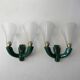 Pair of vintage ceramic wall lamps