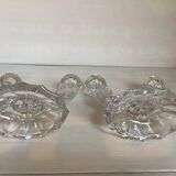 Pair of two-light Art Deco candlesticks