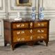 Commode en placage de bois de rose et palissandre, bronze doré, marbre de Rance, Louis XV