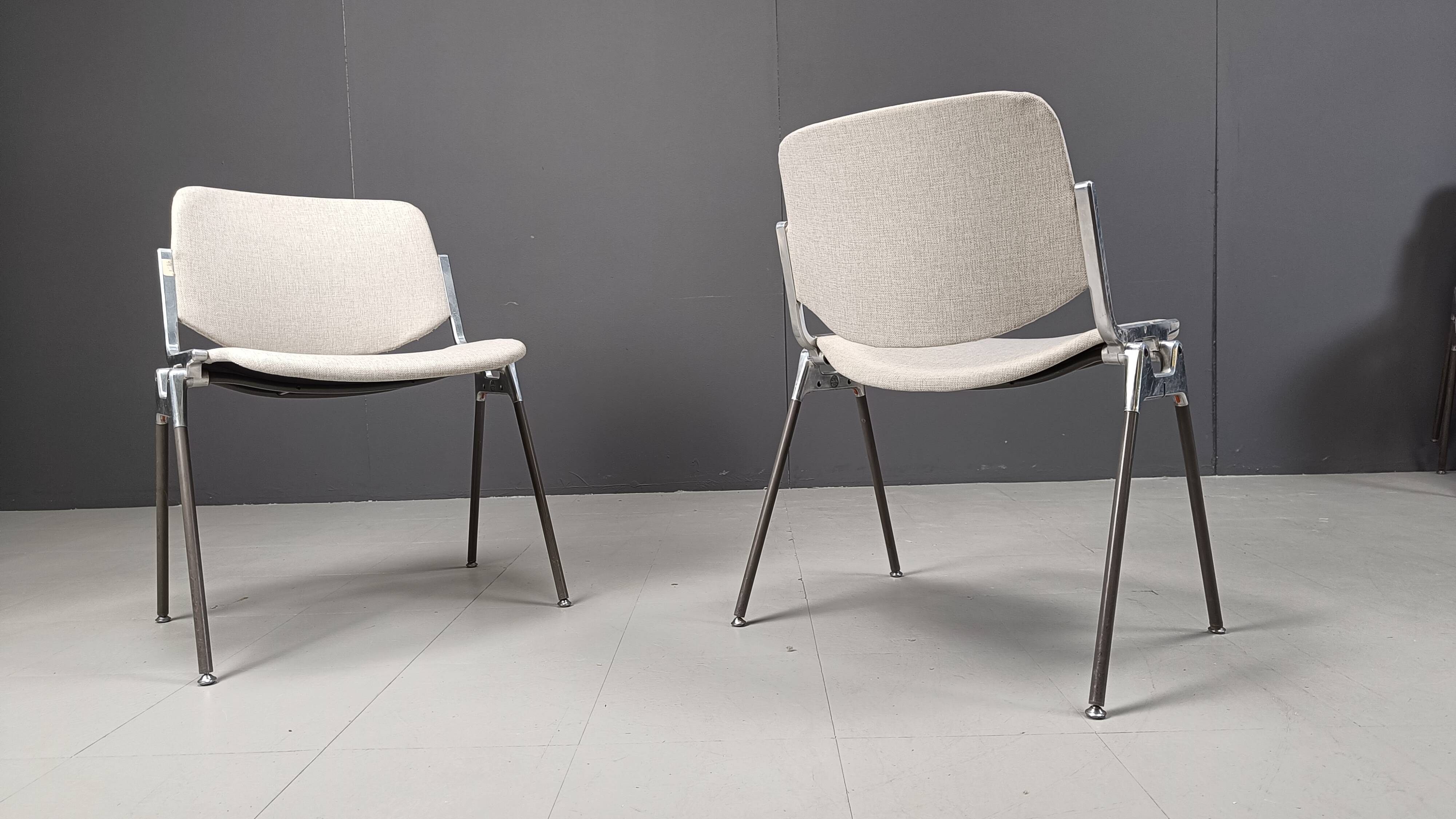 Vintage Dsc 106 Side Chairs By Giancarlo Piretti For Castelli, Set Of 6