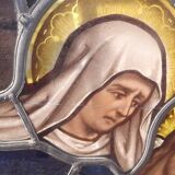 19th century stained glass window “Jesus”