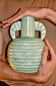 Blue ceramic vase by Boch, 1921