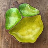 Solid Wood Appetizer Tray with 3 Compartments