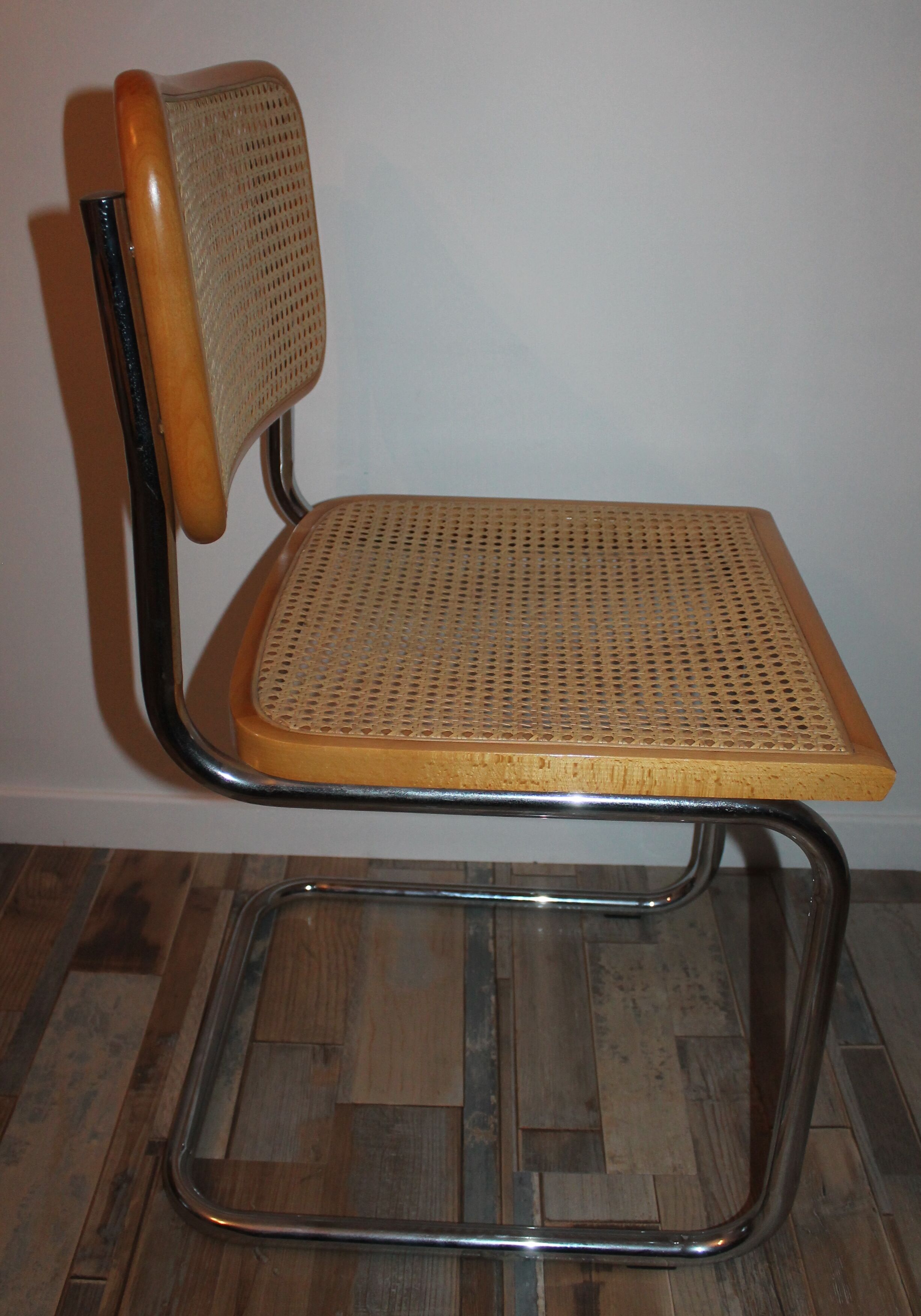 Lot de 4 chaises Cesca B32 par Marcel Breuer