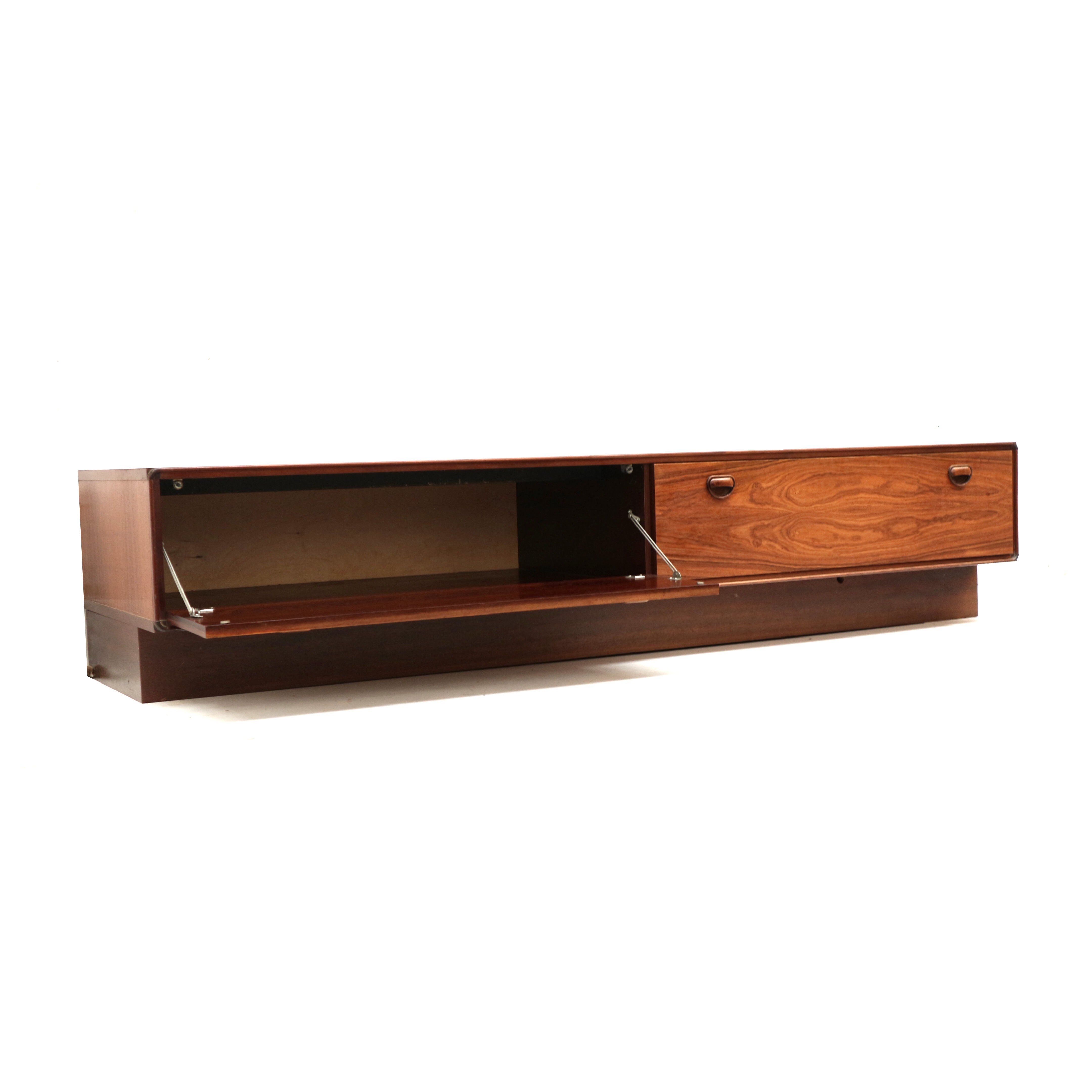 Vintage rosewood low sideboard / lowboard made in the 60s
