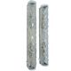 Pair of large vintage brutalist wall lights, murano glass
